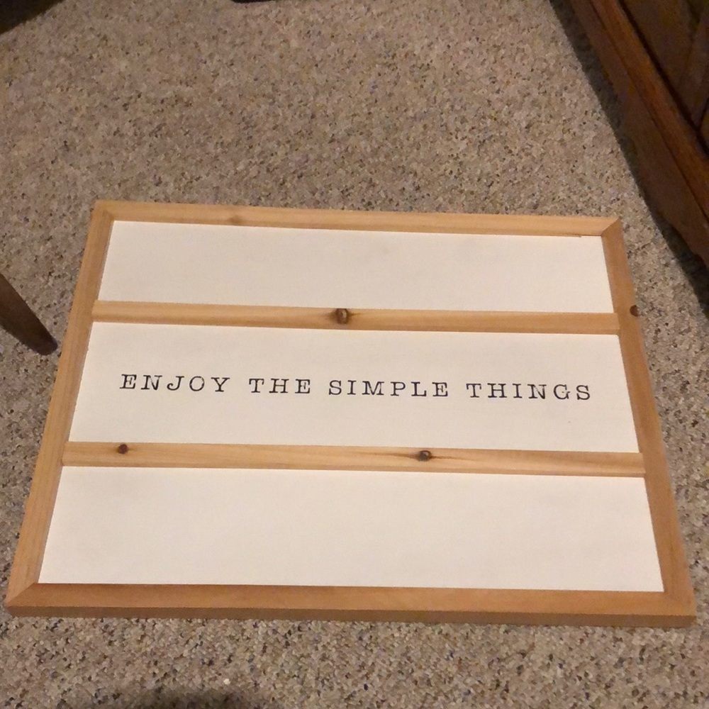 ENJOY THE SIMPLE THINGS Wood Wall Art from Kirklands